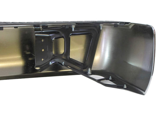 NEW Steel Rear Bumper Face Bar for 2009-2018 Dodge Ram 1500 Series CH1103117 W/O dual exhaust w/o Sensor holes Chrome