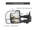 Towing mirror fits Ford F150 2015 - 2018 22 pins Driver side LH Power Heated Signals , puddle lights, temp sensor