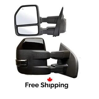Towing mirrors fits Ford F-150 2015 - 2020 22 pins Power Heated  Smoked Signals temp sensor