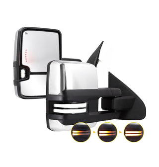 Switch back tow mirrors for Chevy Silverado GMC Sierra 2014 - 2018 1500 powered heated, turn signal