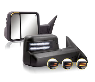 New Style Towing Mirrors Fits Dodge Ram 2002 - 2008 Pair Power Heated