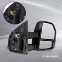 Towing mirrors fits Ford F250 F350 2017 - 2021  Power Heated Signals Chrome