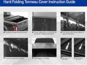 Hard Trifold Tonneau Cover for Dodge ram 09 - 18  6.4ft box