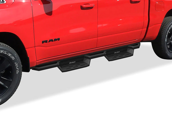 IA04NBE8B APS Drop Steps Running Boards Rocker Slider for Ram 2019 - 2023 1500 New Body Only Crew cab