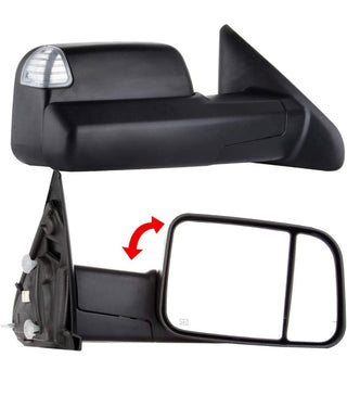 Towing Mirrors Fits Dodge Ram 2002 - 2008 Pair Power Heated